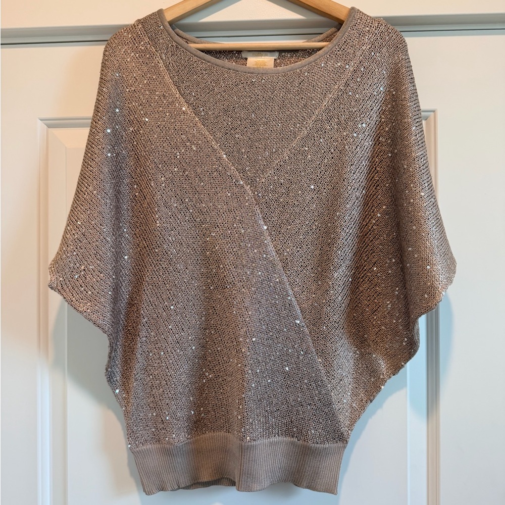Matty M Sparkling Tan Sweater